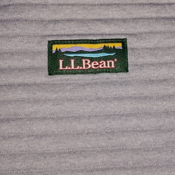 LL Bean Ribbed Air Light Quilted Knit Pullover Sweatshirt - Picture 3 of 6